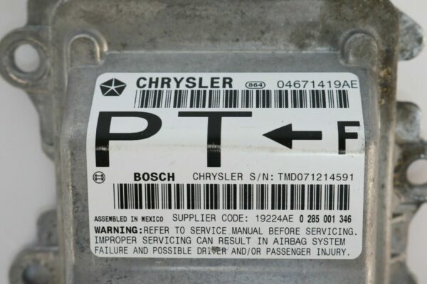 Airbagsteuergerät Chrysler PT Cruiser 04671419AE Steuergerät Airbag 0285001346