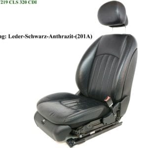 Memory Beifahrersitz CLS W219 C219 Sitz vorne Rechts Ledersitz Anthrazit 201A