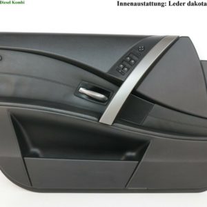 Türverkleidung BMW E60 E61 Ledertürpappe vorne Links Dakota schwarz 7066041