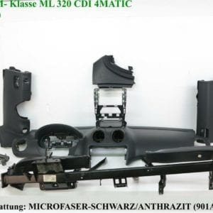 Armaturenbrett ML W164 Tragrohr Instrumententafel 901A Schwarz A1646800387 Bj.06