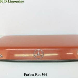 Heckklappe Kofferraumklappe Mercedes W123 Limousine 504 Rot Kofferraumdeckel